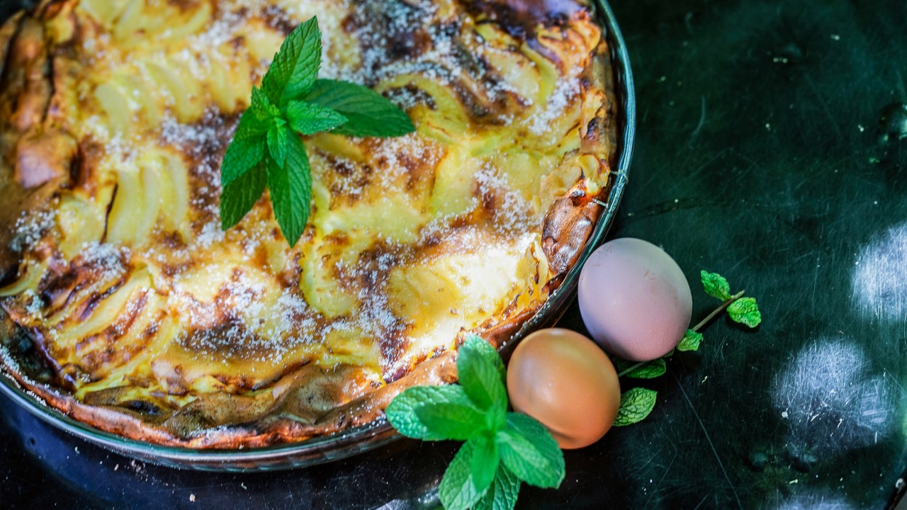 Le flognarde aux poires recette du Cantou Collonges la rouge 