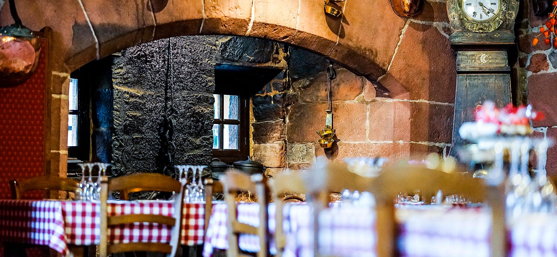 Le Cantou Collonges la Rouge - Salle cheminée